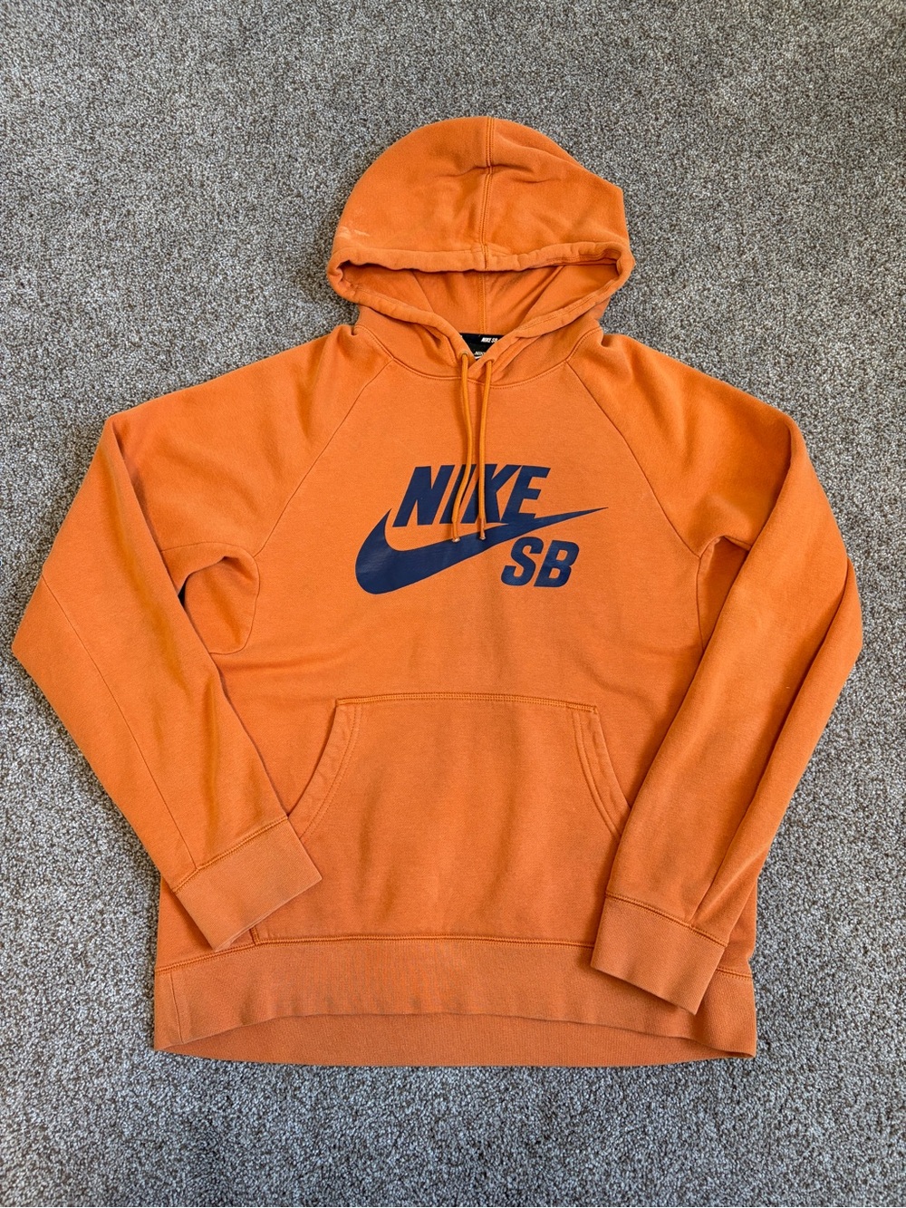 Nike Orange SB Logo Hooded Sweatshirt